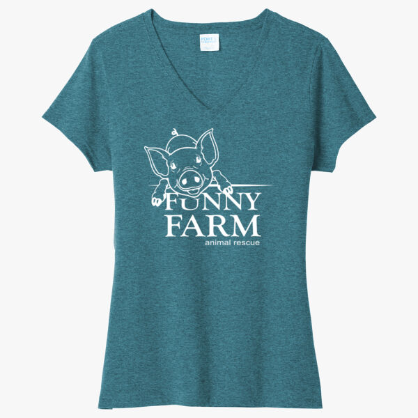 Ladies Tri Blend V Neck Tee Thumbnail